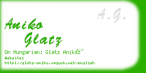 aniko glatz business card